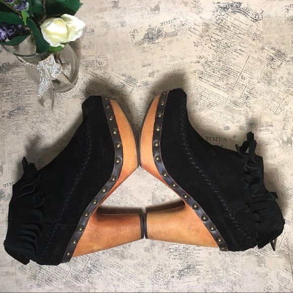 Flogg Black Suede Boots/Booties - Picture 5 of 11